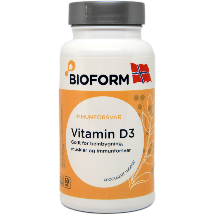 Vitamin D3 60 kapsler