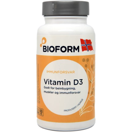 Vitamin D3 60 kapsler