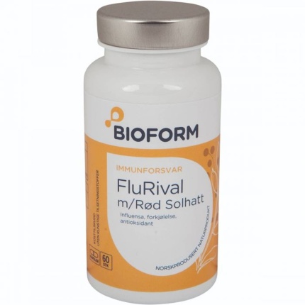 FluRival m/Rød Solhatt 60 kapsler