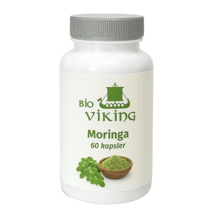 Økologisk Moringa – 60 kapsler med naturlig energi og antioksidanter
