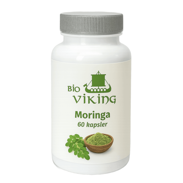 Økologisk Moringa – 60 kapsler med naturlig energi og antioksidanter - Bilde 1