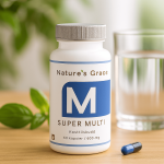 Super Multi – Komplett naturlig multivitamin med optimaliserte opptak (60 kapsler) - Bilde 2