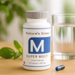 Super Multi – Komplett naturlig multivitamin med optimaliserte opptak (60 kapsler) - Bilde 2