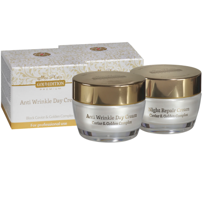 TILBUD! Gold Edition Anti Wrinkle Day & Night GE03 + GE02 - Bilde 1