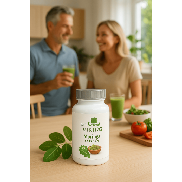 Økologisk Moringa – 60 kapsler med naturlig energi og antioksidanter - Bilde 2