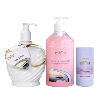 ROSA TILBUDSPAKKE: Body Lotion, granateple såpe, rose deodorant