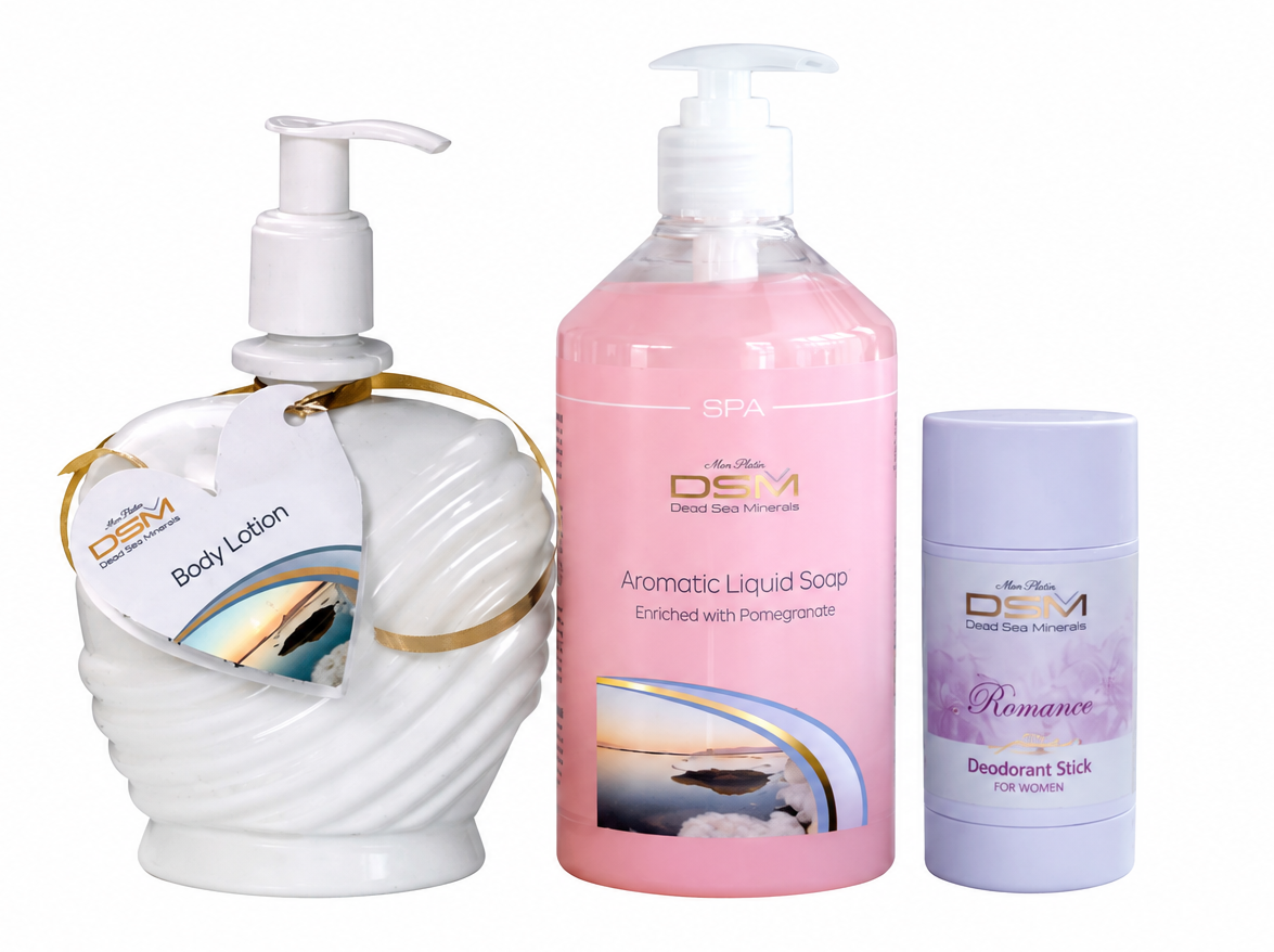 ChatGPT Image 18. juni 2026, 14_32_26 ROSA TILBUDSPAKKE: Body Lotion, granateple såpe, rose deodorant - Bilde 1
