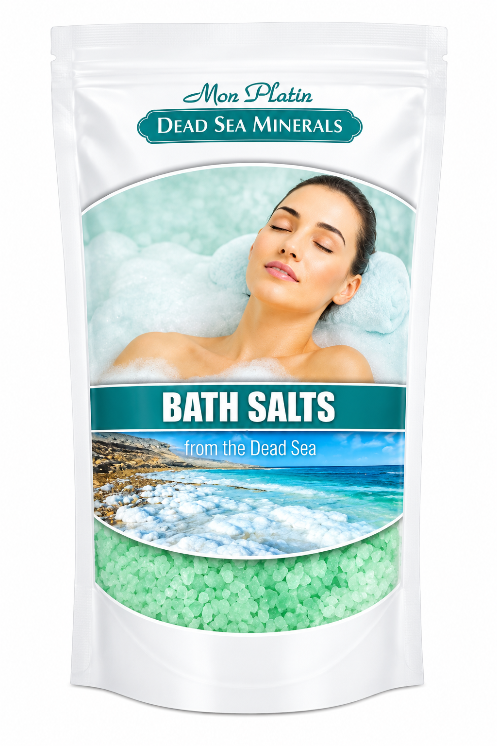 Badesalt fra Dødehavet Badesalt grønn DSM91 (Dead sea bath salt) - Bilde 1