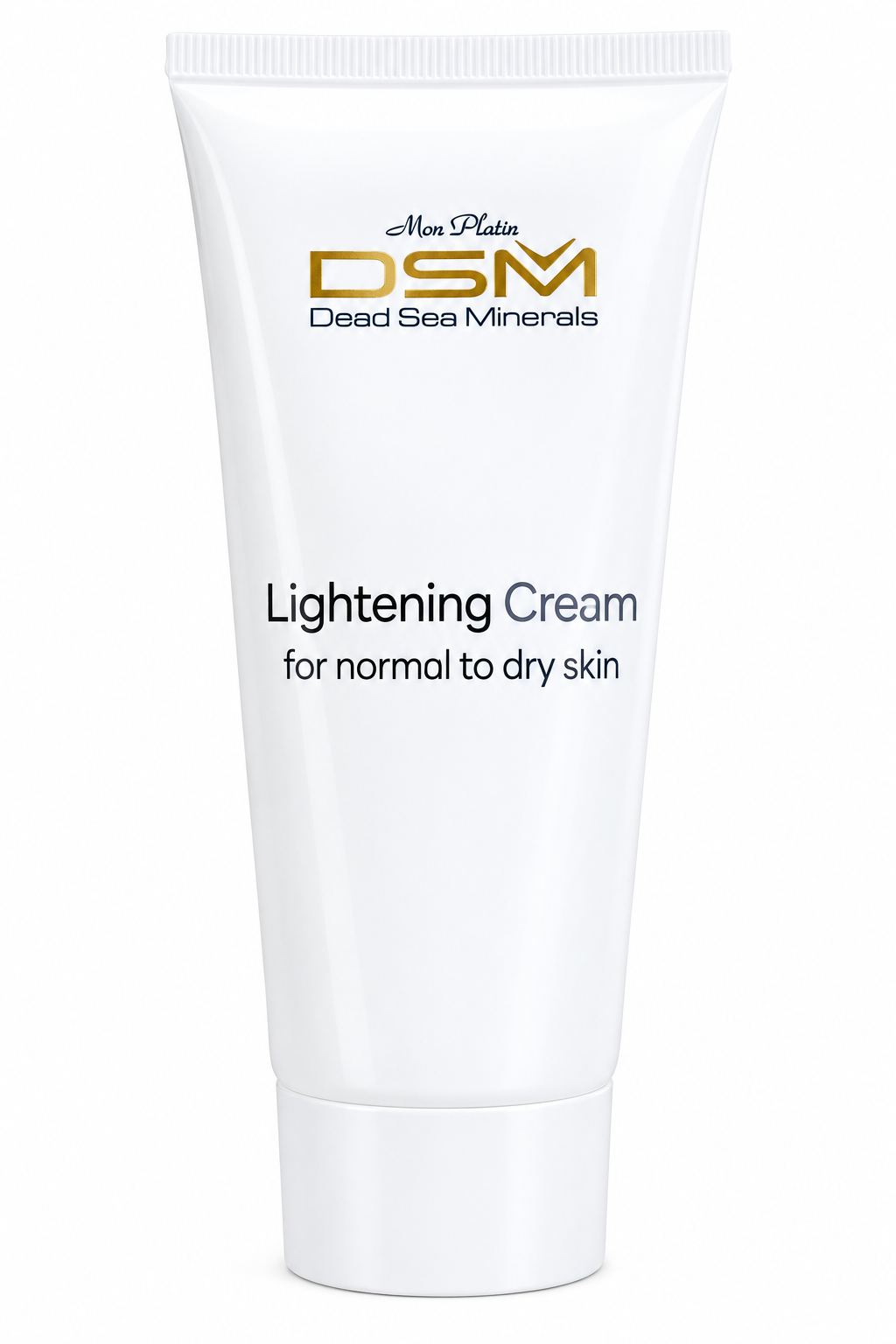 Minimalist tube med gullogo og etikett Krem mot misfargede flekker DSM 156 (Lightening Cream) - Bilde 1