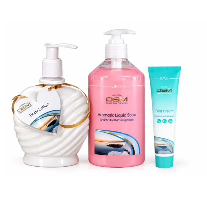 Hudpleiegaven. Fotkrem DSM160, Såpe DSM235, Body Lotion DSM01